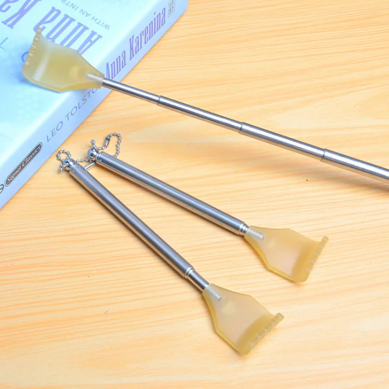 

Party Favors Bridesmaid Gift 4 Section Retractable Scratching Rake Massage Cow Horn Itch Scratching Stainless Steel Back Grabber