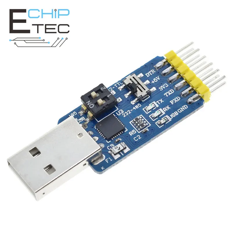 

Free shipping 1PCS CP2102 USB-UART 6-in-1 Multifunctional(USB-TTL/RS485/232,TTL-RS232/485,232 to 485) Serial Adapter for Arduino