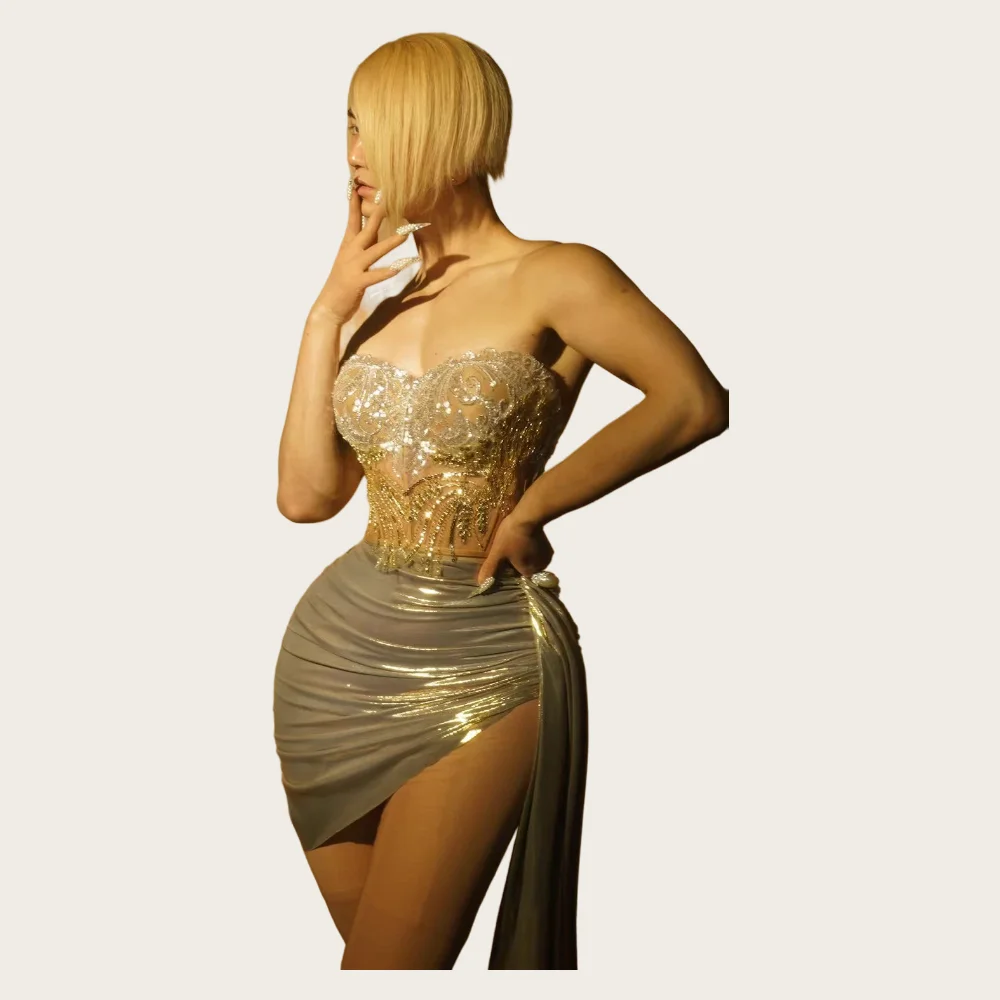 Вечерние барные певицы одежда для выступлений сценическая женское сексуальное