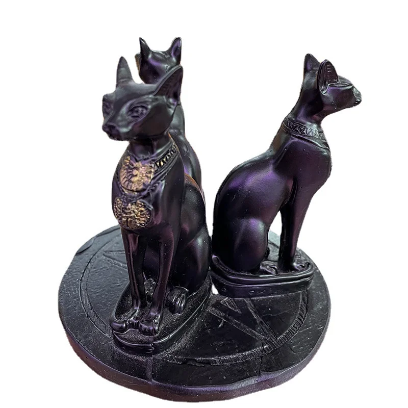 Домашний декор статуя египетского кота Bastet сферическая подставка держатель из
