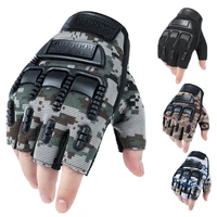 fingerless tactical gloves camouflage military army mittens fitness male antiskid motorcycle men women moto half finger gloves