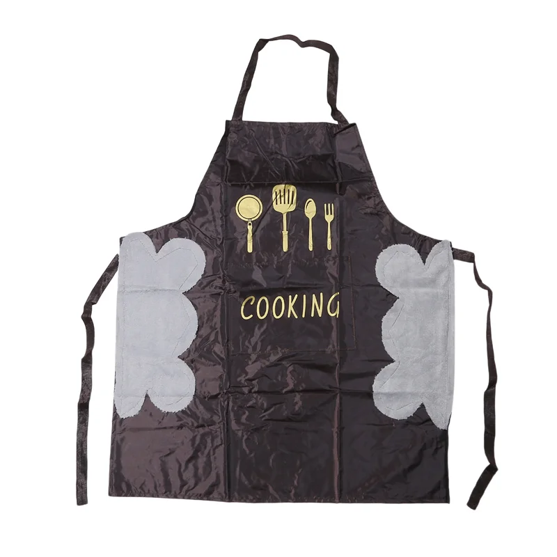 

Кухонный домашний кухонный фартук для приготовления пищи для мужчин и женщин маслостойкий водонепроницаемый пояс для взрослых модные кофе...