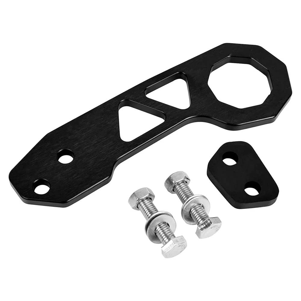 

Rear Tow Towing Hook for Universal Car Auto Trailer Ring Aluminum Racing Trailer Hook (Black)