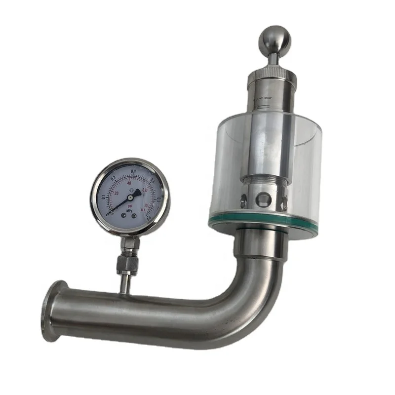 

1.5" tri clamp spunding valve with manometer brewing equipment stainless steel 304