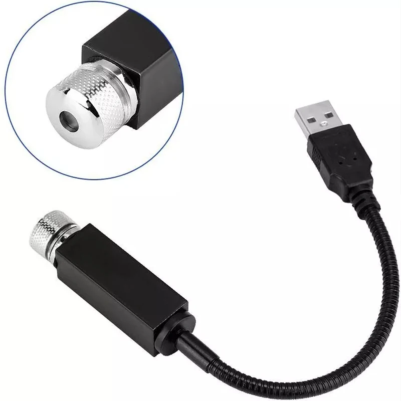 Мини-светодиодный автомобильный потолочный звездный ночник проектор интерьер