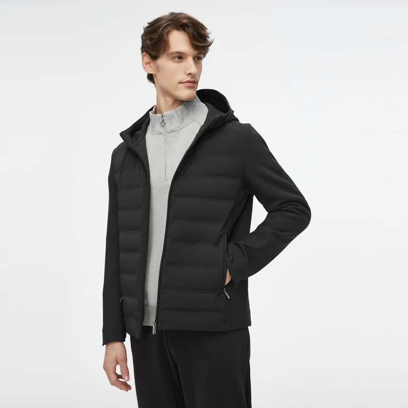 BOSIDENG зимняя пуховая куртка для мужчин 90% гусиный пух с капюшоном теплая умная