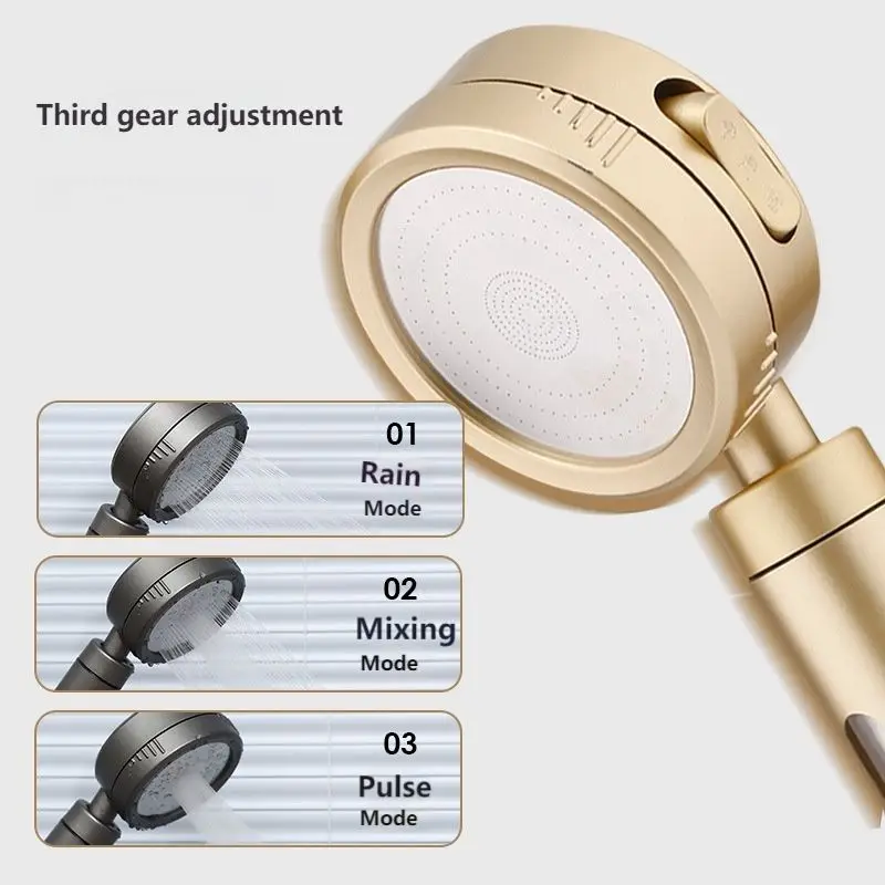 

With Filter Element Three-speed Hand-held Pressurized Filter Shower Shower Home Bathroom Shower Head Pressurized Shower Head