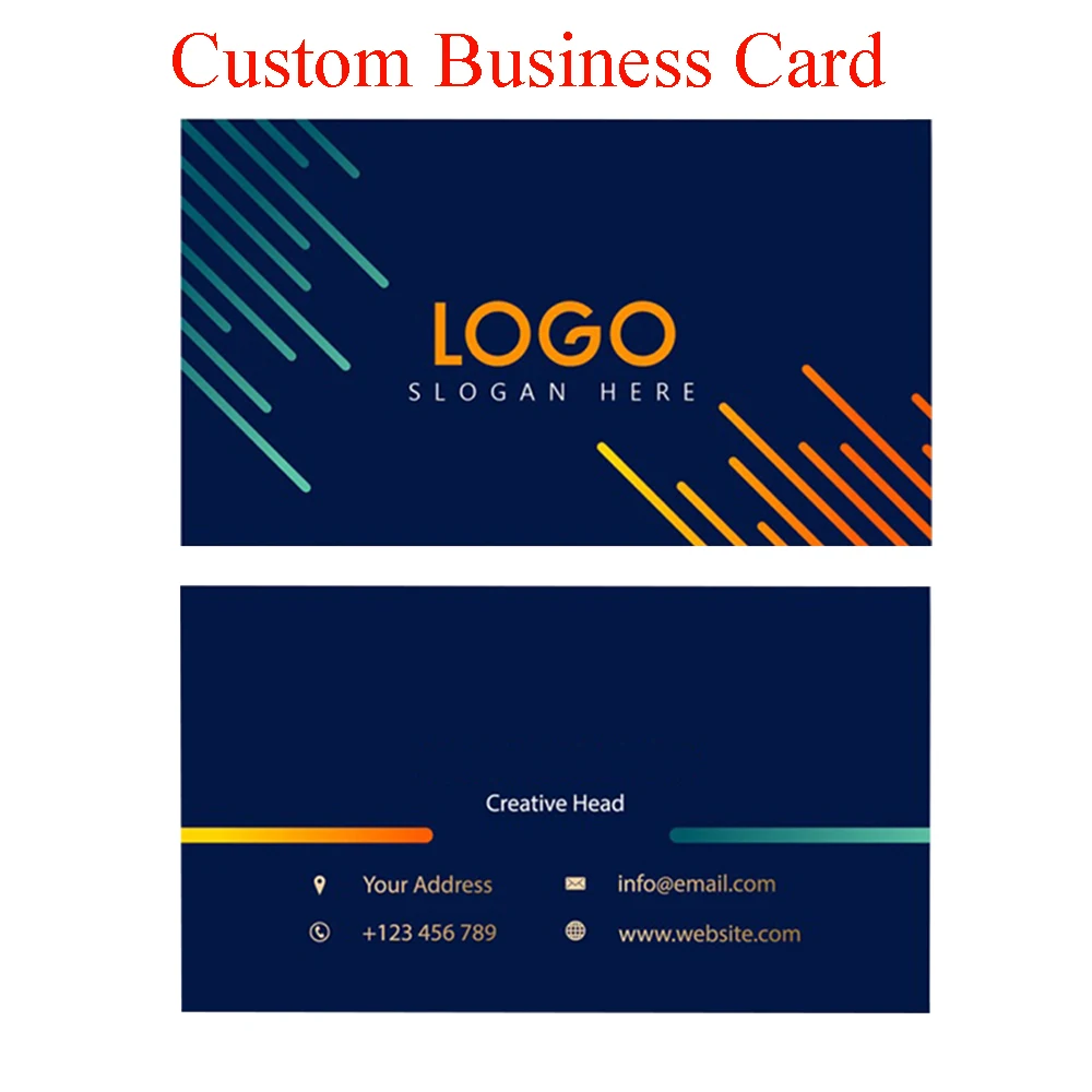 

Custom Business Card Printiing Own Logo Design DIY Membership Cards for Boss Manager Leader Company Position Introduction