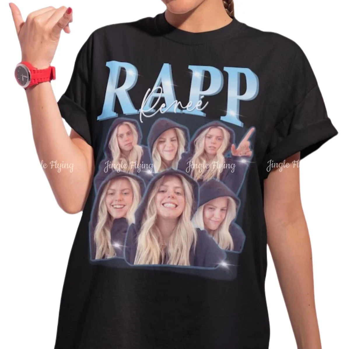 Рубашка Renee Rapp ретро футболка с голенищем топ графическим принтом Свитшот