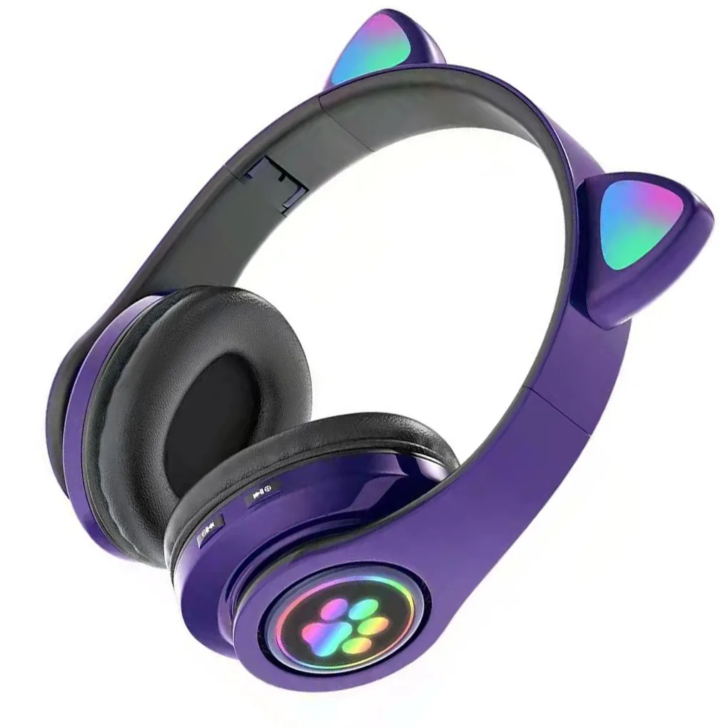 

1/2 Glow Headset Wireless Earstud Gaming Supplies Compact Size Sweet Gift Cordless Earphone Noise Reduction Glowing Headphone