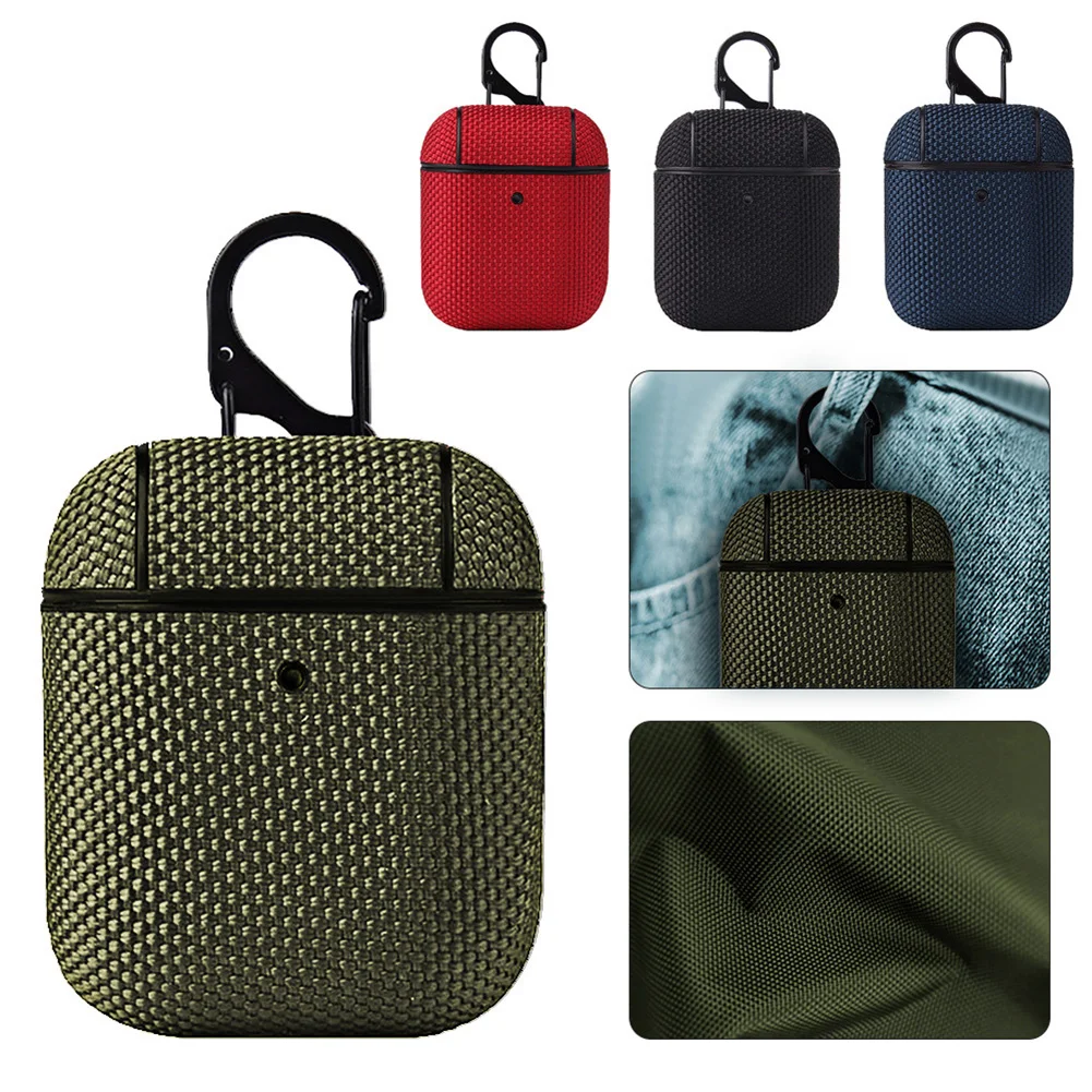 

Soft Nylon Case Shell Skin Sleeve for Airpods 1/2 Bluetooth-compatible Earphone Charging Compartment Cover Protective Accessory