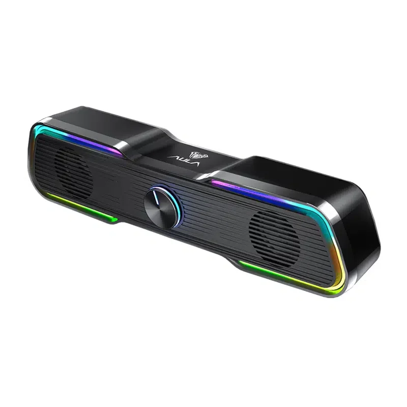 

AULA N-169B Computer Speakers PC Sound Box HIFI Stereo Microphone USB LED Light For Desktop Computer/Speaker