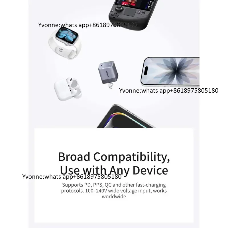 Фото Зарядное устройство Nexode Air 45W USB-C с ультракомпактным складным штекером GaN для быстрой зарядки №3