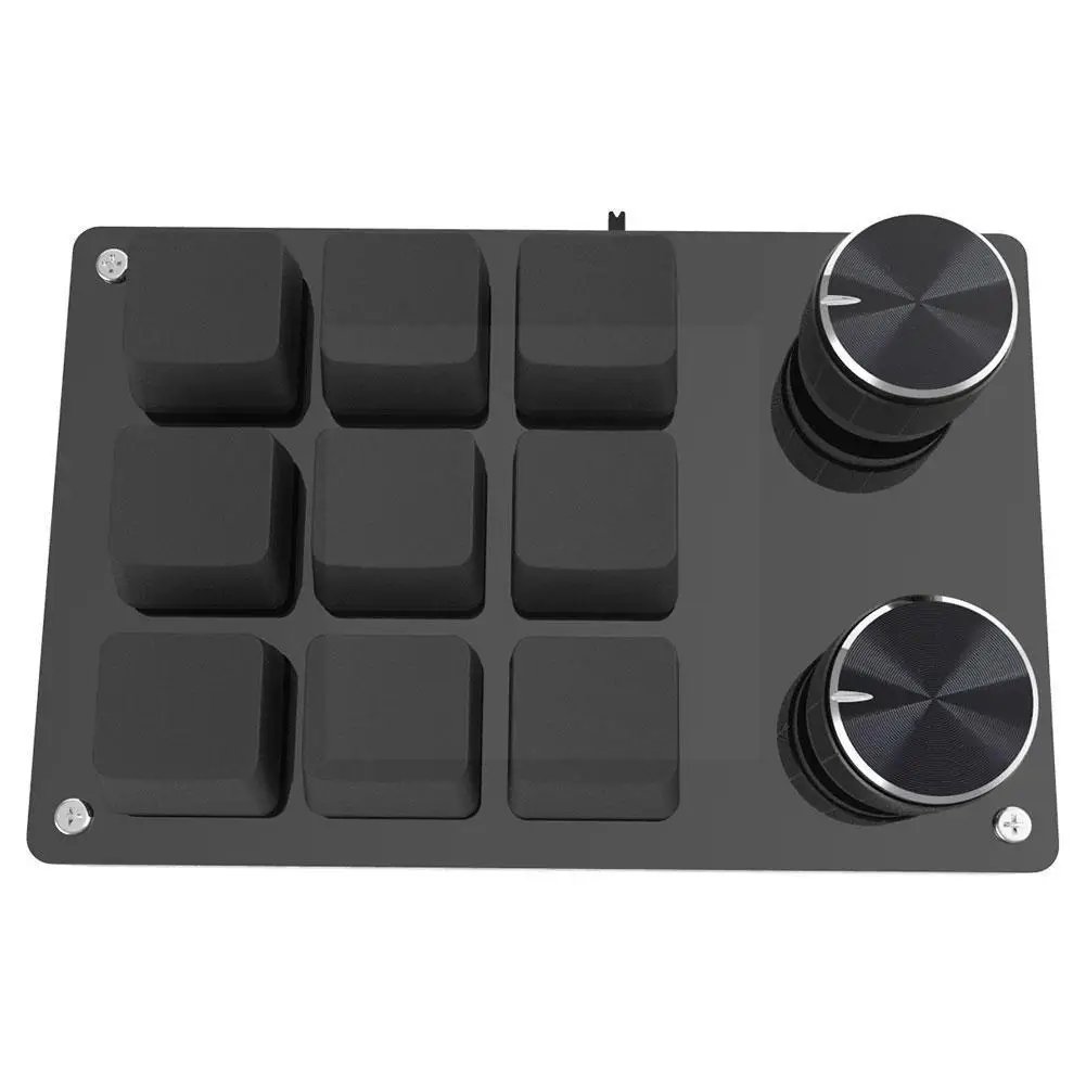

Nine-keys Custom Bluetooth Keypad Macro Knob Shortcut Switch Game Hot-swap Customization Mechanical Red With Mini Keyboard Y7c0
