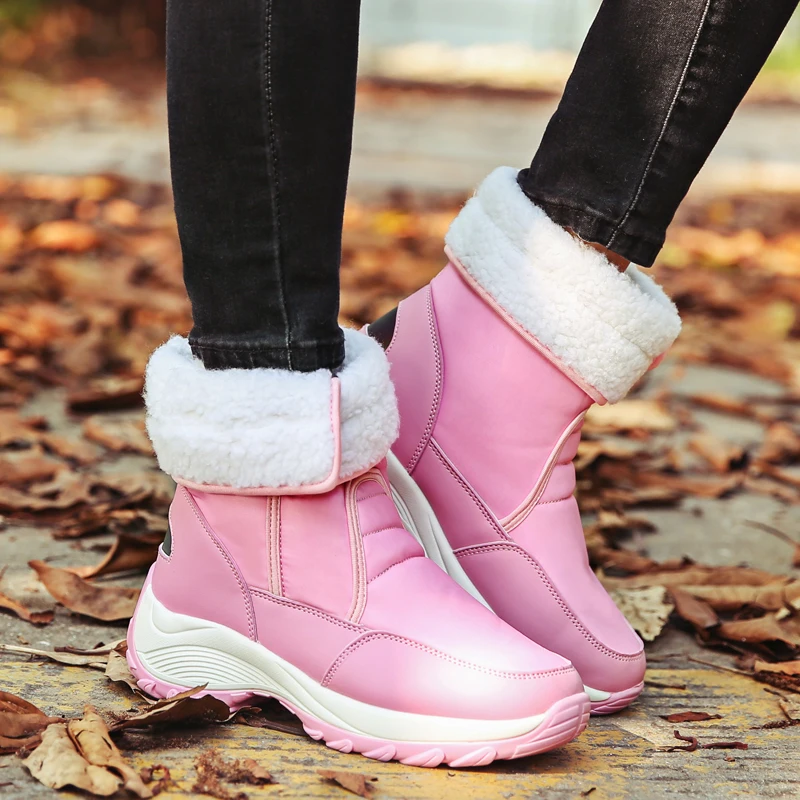 Women Winter Boots Warm Snow Outdoor Sports Shoes Thick Bottom Snow Boots Plus Velvet Takato Nieve Wear-resistance