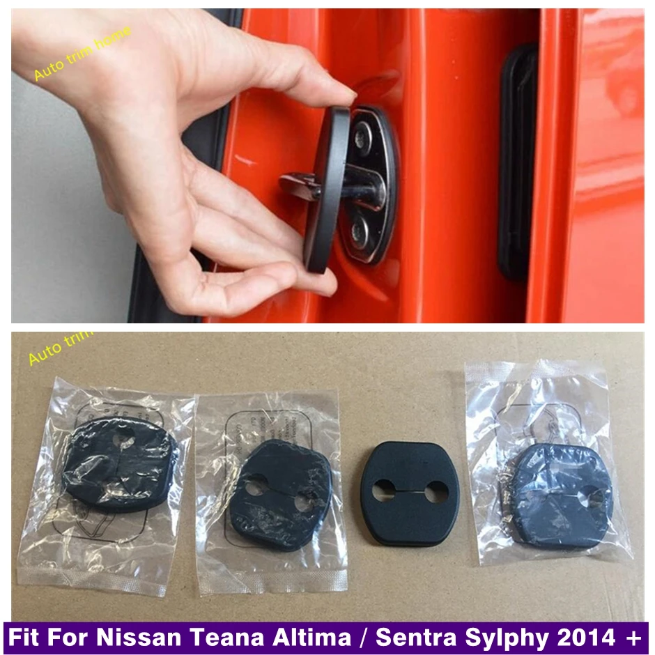 

Inner Door Lock Buckle Pad Guard Protection Cover Trim Fit For Nissan Teana / Altima / Sentra Sylphy 2014 - 2018