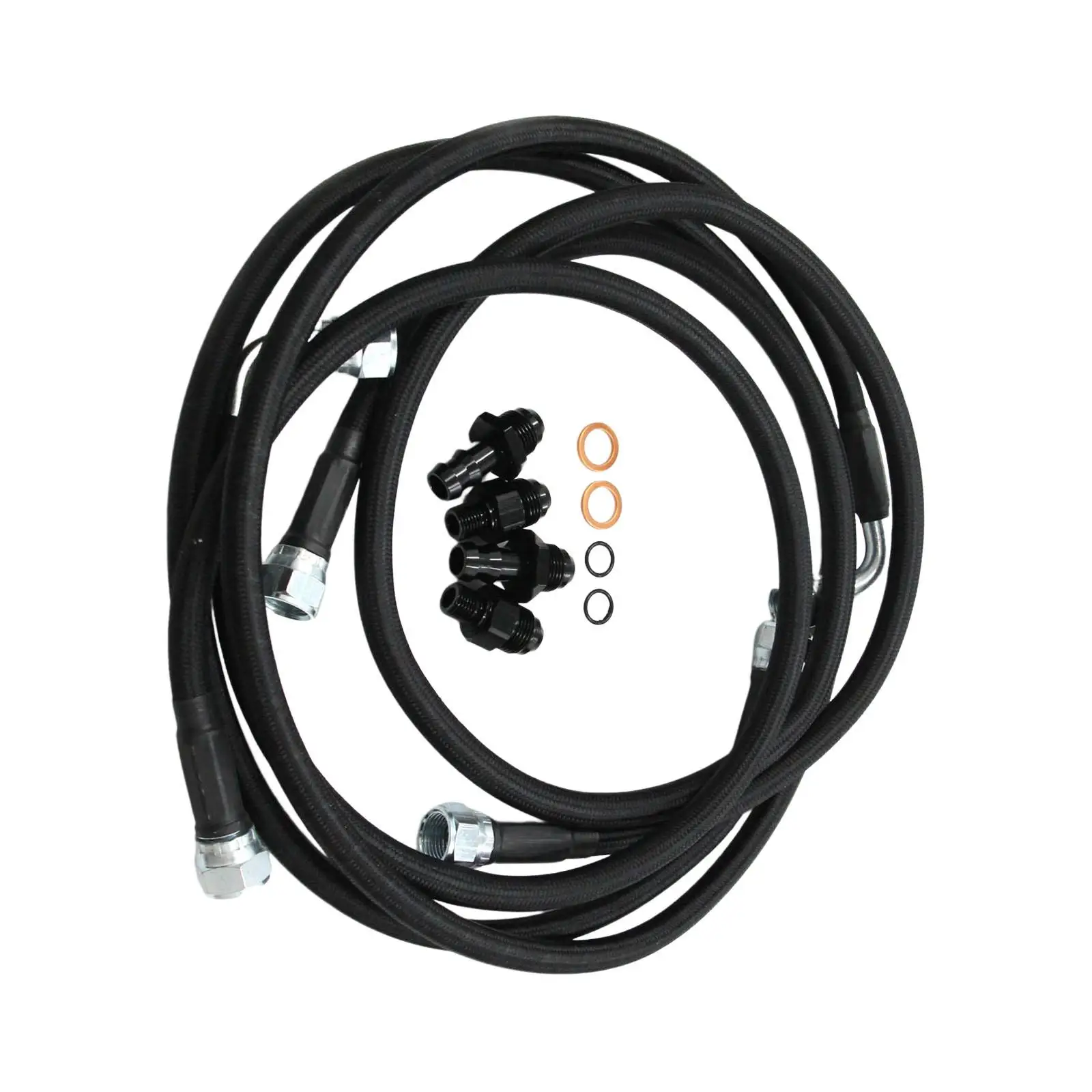 Hose Line Kit Durable Auto Parts Transmission Cooler Hose Fittings For 48re Transmissions 2003-2007