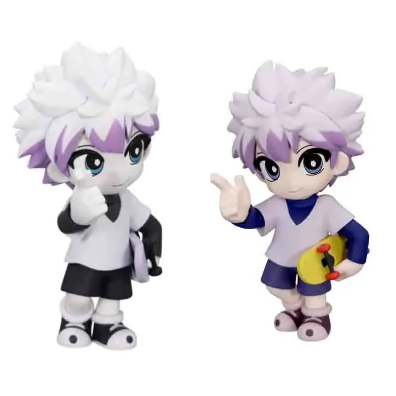 Фото В наличии оригинальный FURYU HUNTER×HUNTER Killua Zoldyck ПВХ 11 см аниме модель персонажа коллекция игрушки подарки №2