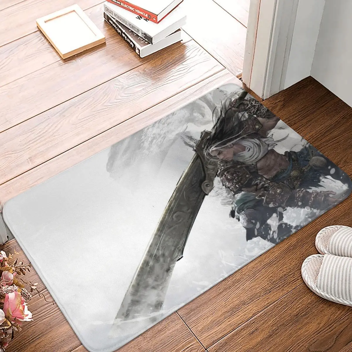 

Игровой нескользящий Придверный коврик Naraka Bladepoint Canghai Ji, коврик для ванной и спальни, Придверный коврик с рисунком