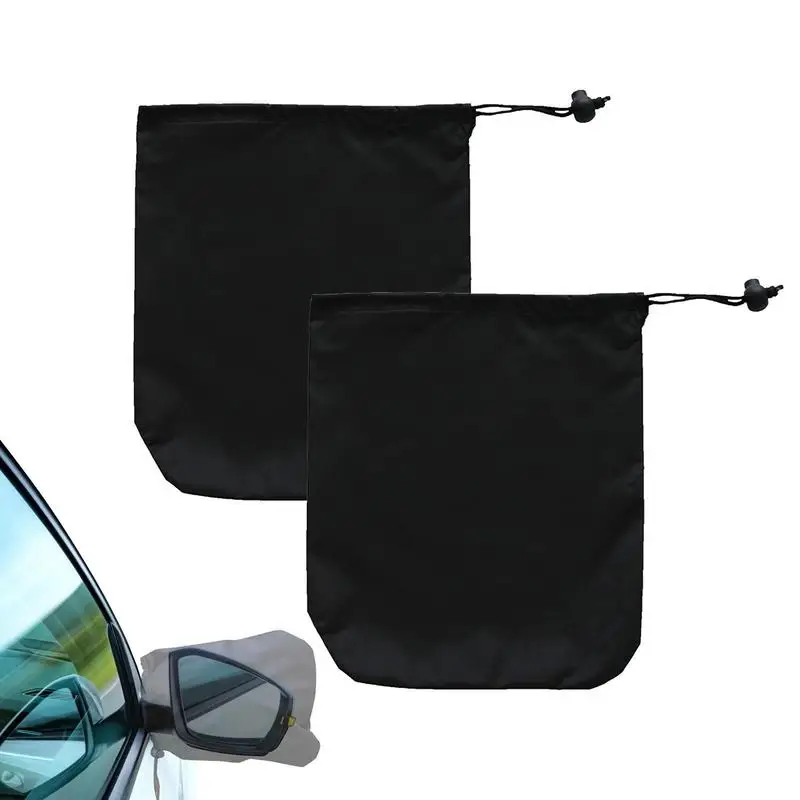 

Automotive Side Mirror Snow Cover Rain Dust Cover Snow Ice Mirror Protection Bag with Drawstring Cold Weather Snow Ice Mirror