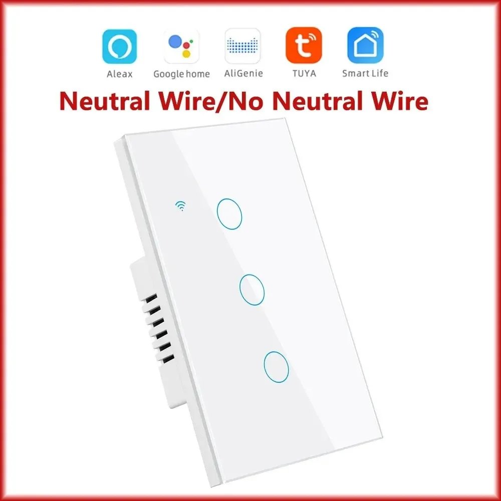 

Smart Wi-Fi сенсорный переключатель Tuya 1/2/3 клавиши