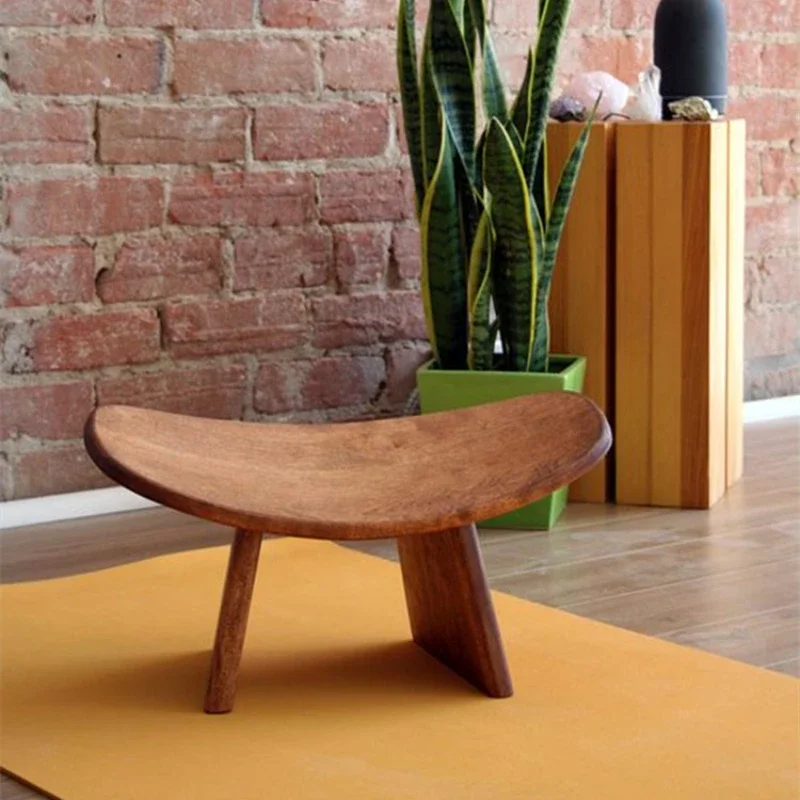 Современные деревянные табуреты низкие роскошные многофункциональные пуфики