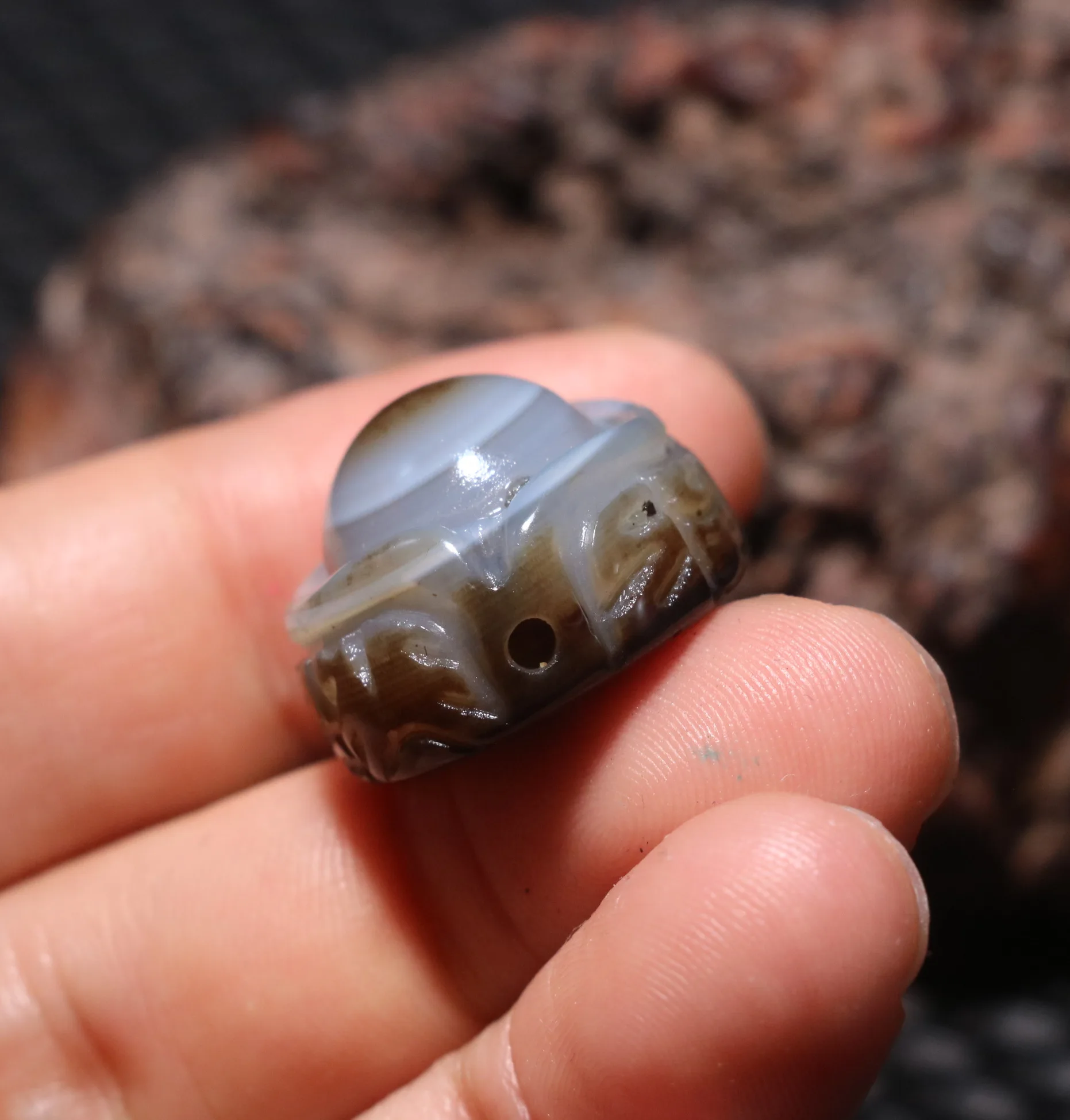 Treasure Magic Power Тибетский Агат скульптурная монета удачи Bi Rich Heaven Eye бусины дзи Amulet FR