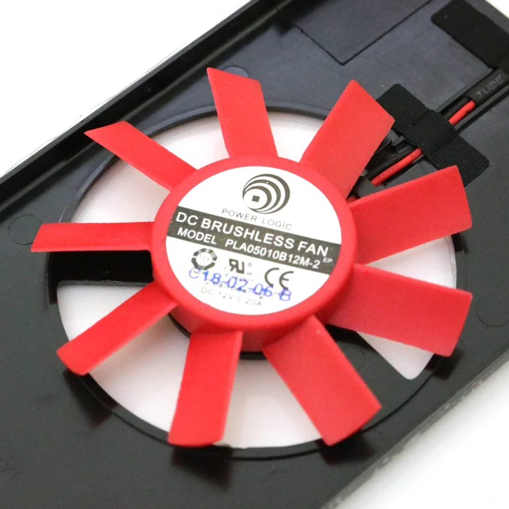 Фото Вентилятор для видеокарты PLA05010B12M-2 DC 12V 0.2A 4Pin для AMD PGS Firepro W4100, охлаждающий вентилятор для графической карты №5