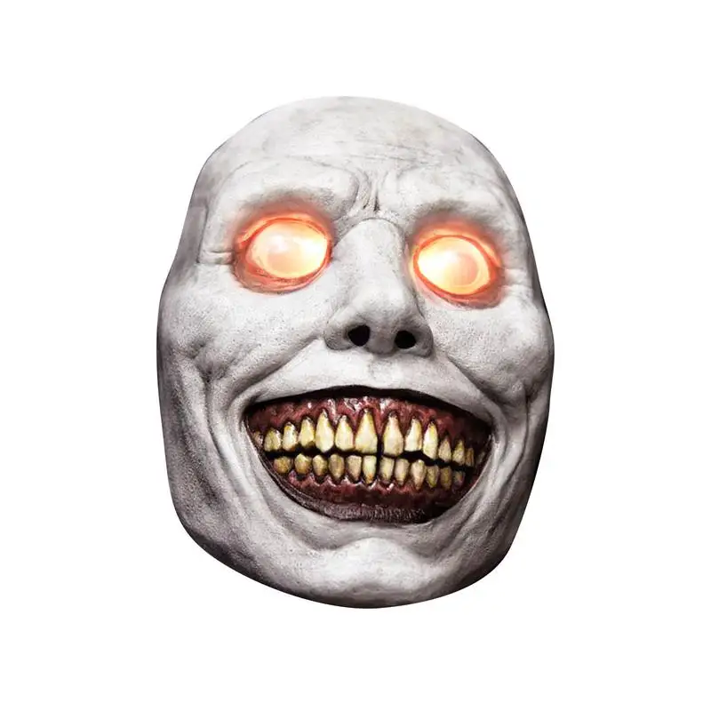 

Latex Mask Halloween Party Mask Halloween Cosplay Led Light Glowing Eyes Headgear Horror Scary Masks