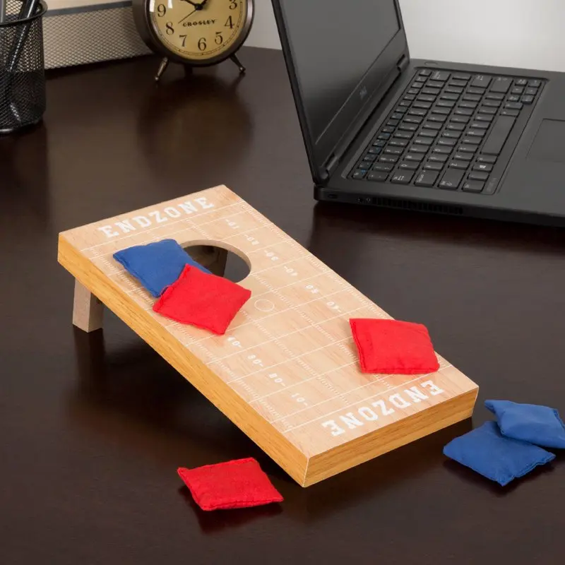 

Cornhole with Football Field Design by (Single Board)