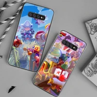 fighting stars game clow phone case tempered glass for samsung s20 ultra s7 s8 s9 s10 note 8 9 10 pro plus cover
