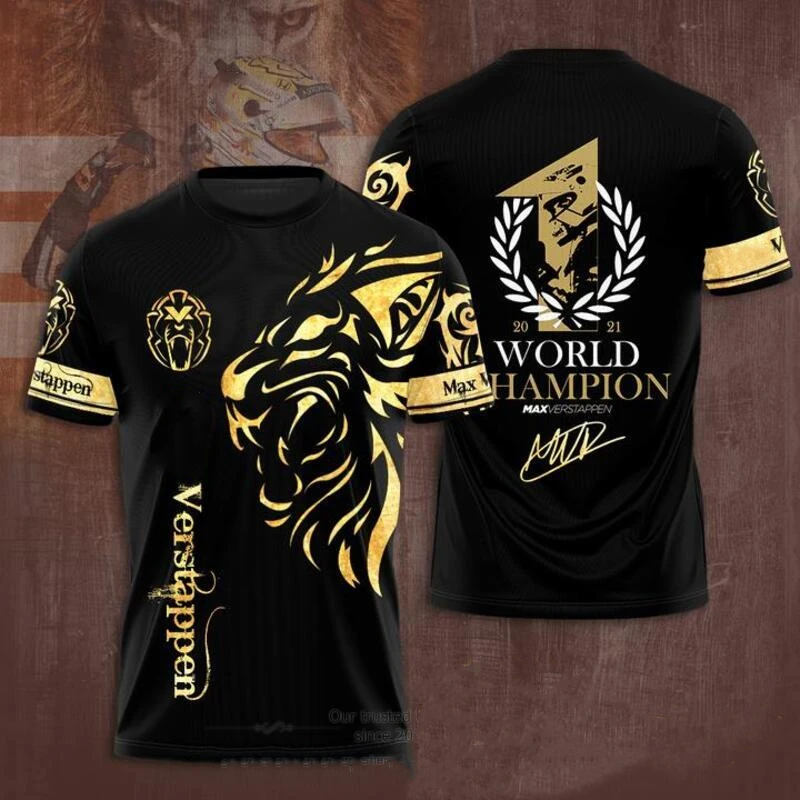 

22 New Red Sports Bull F1 Dutch Racer Men's and Women's T-shirt Design 3D Pattern Casual Kids Adult Oversized Order Free Bracele