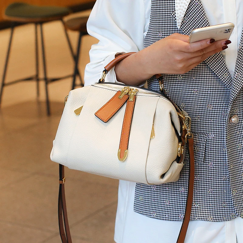 Toptrends подушка из натуральной воловьей кожи маленькая Наплечная кросс-боди для