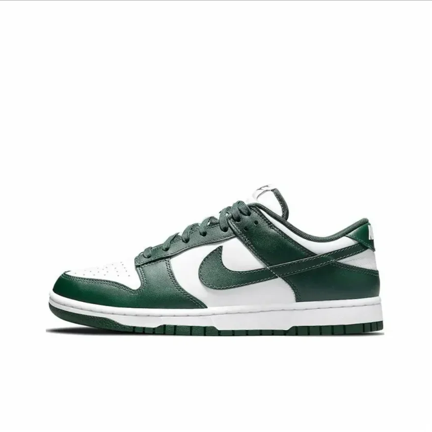 Классические туфли Nike Dunk из коровьей кожи с низким верхом в стиле ретро Varsity Green