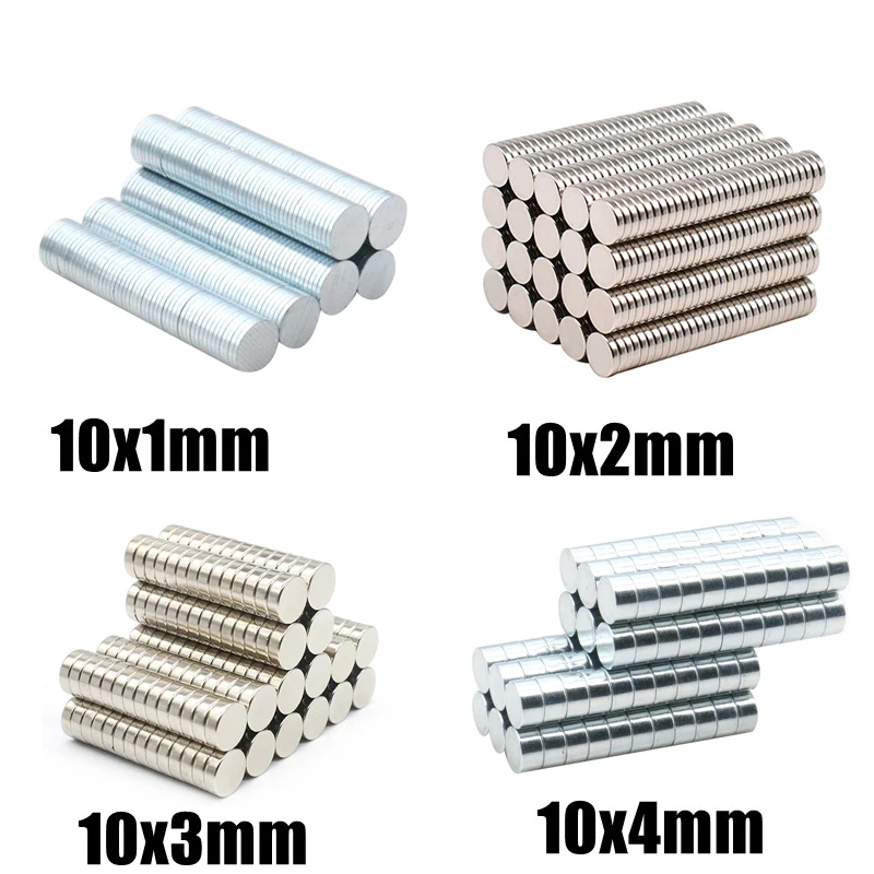 

10x1 10x2 10x3 mm Super Strong Round Disc Shape Blocks Rare Earth Neodymium Magnets Fridge Crafts For Acoustic Field Electronics