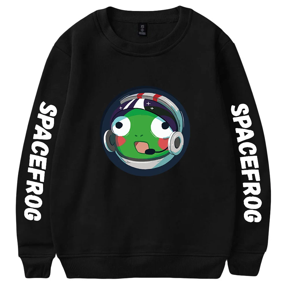 

2022 Autumn Harajuku Sweatshirt Crewneck Oversize Cute Cartoon SPACE FROGS Printing Men/Women Fleece Sweatshirt Female Pullovers