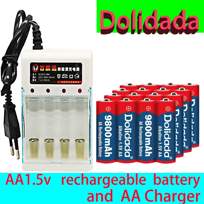 

100% Оригинальные аккумуляторы AA wiederaufladnaked 1,5 В 9800 мАч