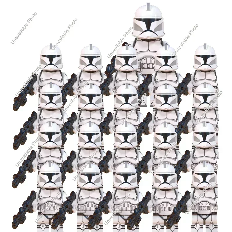 Фото Набор конструкторов Hot Toys 21 шт. Star Wars: Клон-солдаты 501-го легиона, Дарт Вейдер, Коди, Рекс. Совместимые фигурки и игрушки. №4
