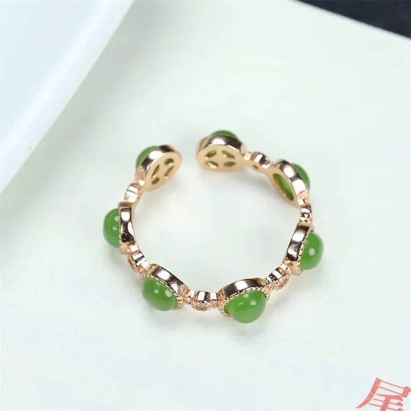 Горячая Распродажа натуральное кольцо ручной работы инкрустированное серебром