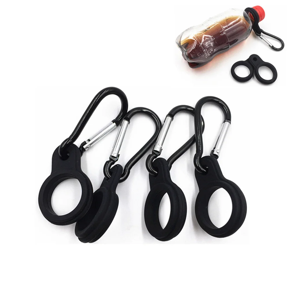 

Silicone Mineral Drink Hanging Buckle Bottle Carrier Clip Bottle Hook Buckle Holder Clip Key Chain Ring for Camping