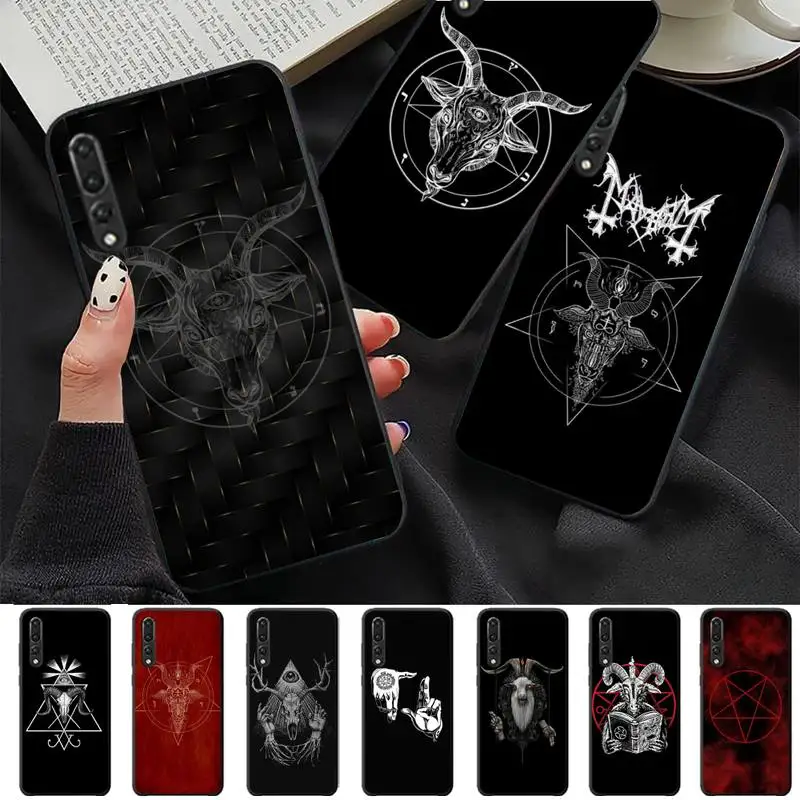 

Demonic Satanic Phone Case for Huawei P30 40 20 10 8 9 lite pro plus Psmart2019