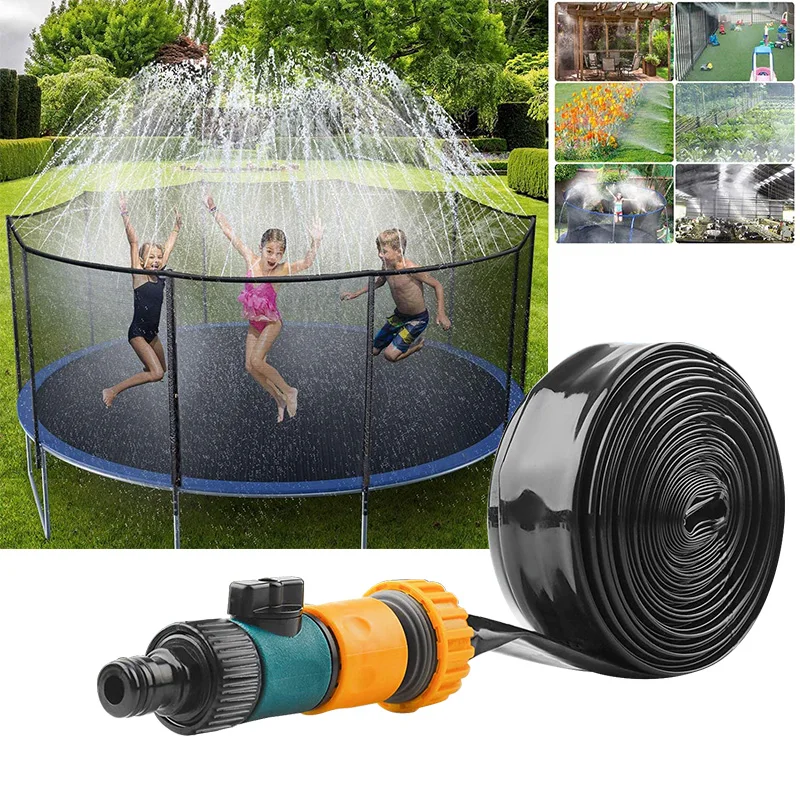 

Комплект разбрызгивателя для летнего батута, детская игрушка для развлечения водой, распылитель, система охлаждения для сада и улицы