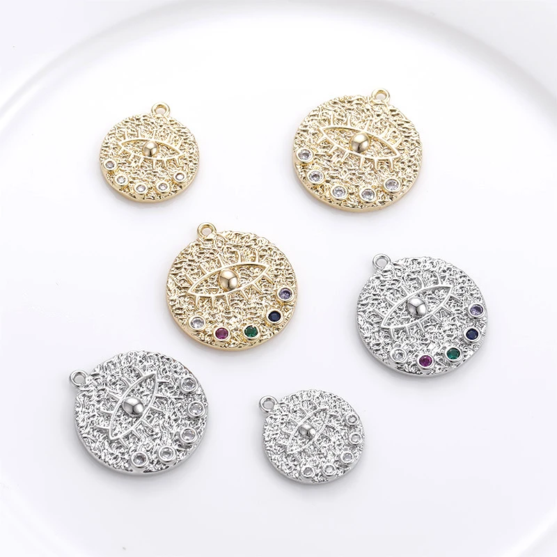 

2 шт., подвеска «глаз дьявола» из циркона