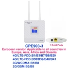 CPE903 Lte Home 4G 2 внешние антенны Wi-Fi модем CPE беспроводной маршрутизатор с портом RJ45 и слотом для Sim-карты европейская вилка