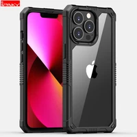 for iphone 12 13 case ipaky 12 13 pro armor case silicone pc transparent anti slip shockproof case for iphone 12 13 pro max case