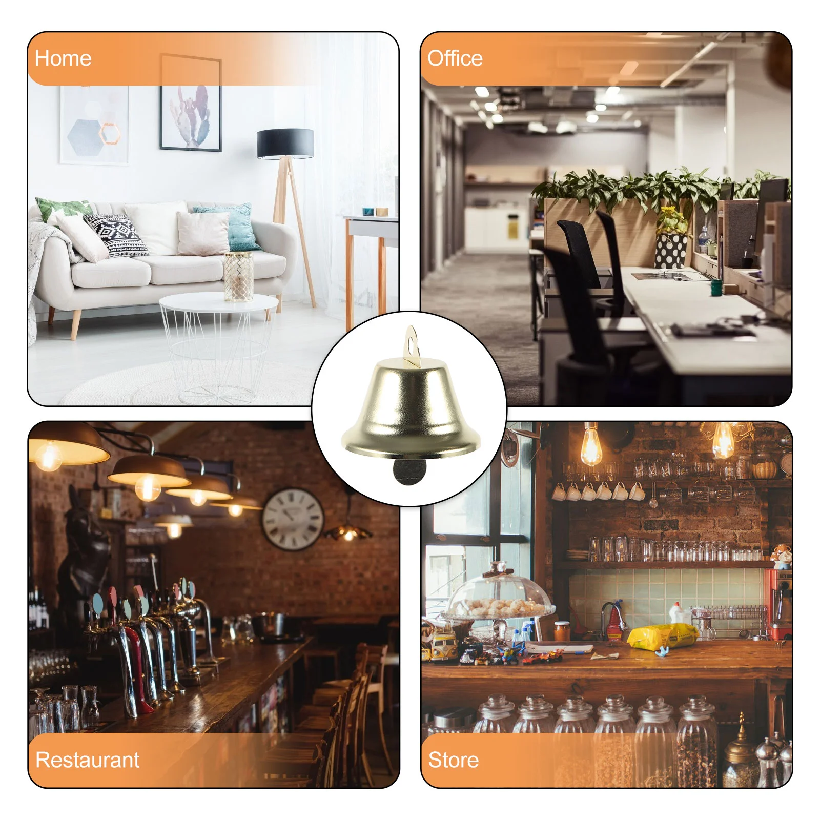 Аксессуары для колокольчиков подвесные рождественские украшения дверные ручки