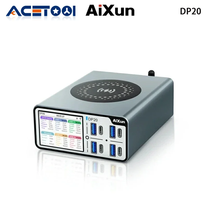 JCID AIXUN DP20 Настольное Интеллектуальное Быстрое Зарядное Устройство Мощностью 200
