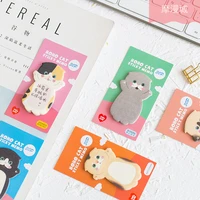 20pcs cute cartoon cat memo pad kawaii sticky notes sticker bookmark student gift school office stationery supplies
