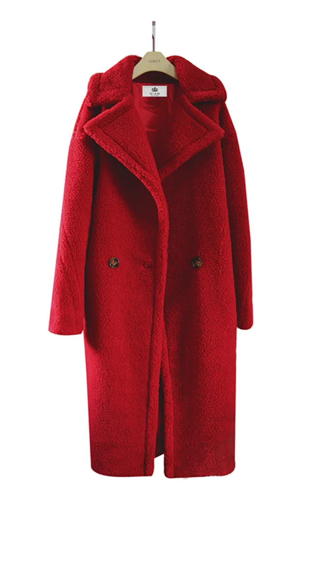 Fur Coat Women Winter Warm Faux Fur Thickened Lamb Wool Coat Winter Coat Women