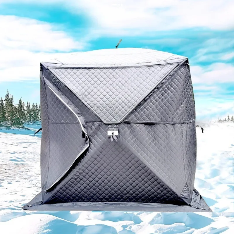 Палатка для зимней подледной рыбалки с дымовым домкратом